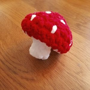 Handmade mushroom/toadstool stuffy